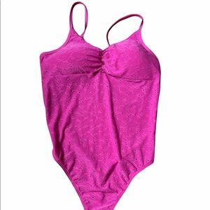 size medium fuchsia bodysuit